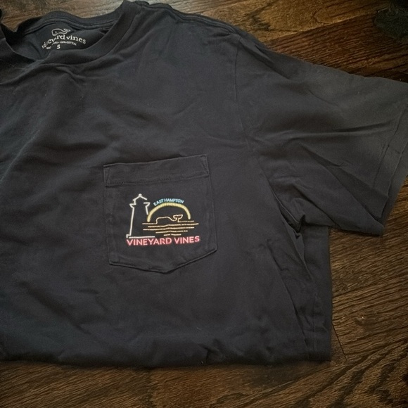 Vineyard Vines Whale Short-Sleeve Pocket T-Shirt Tee Men’s small Navy Blue - Picture 2 of 4